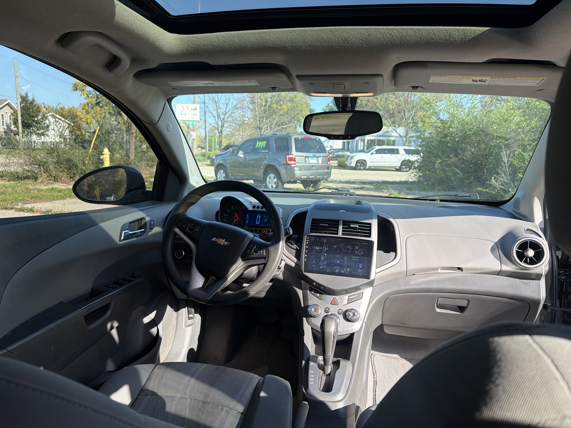 Actual 2015 Chevy Sonic interior