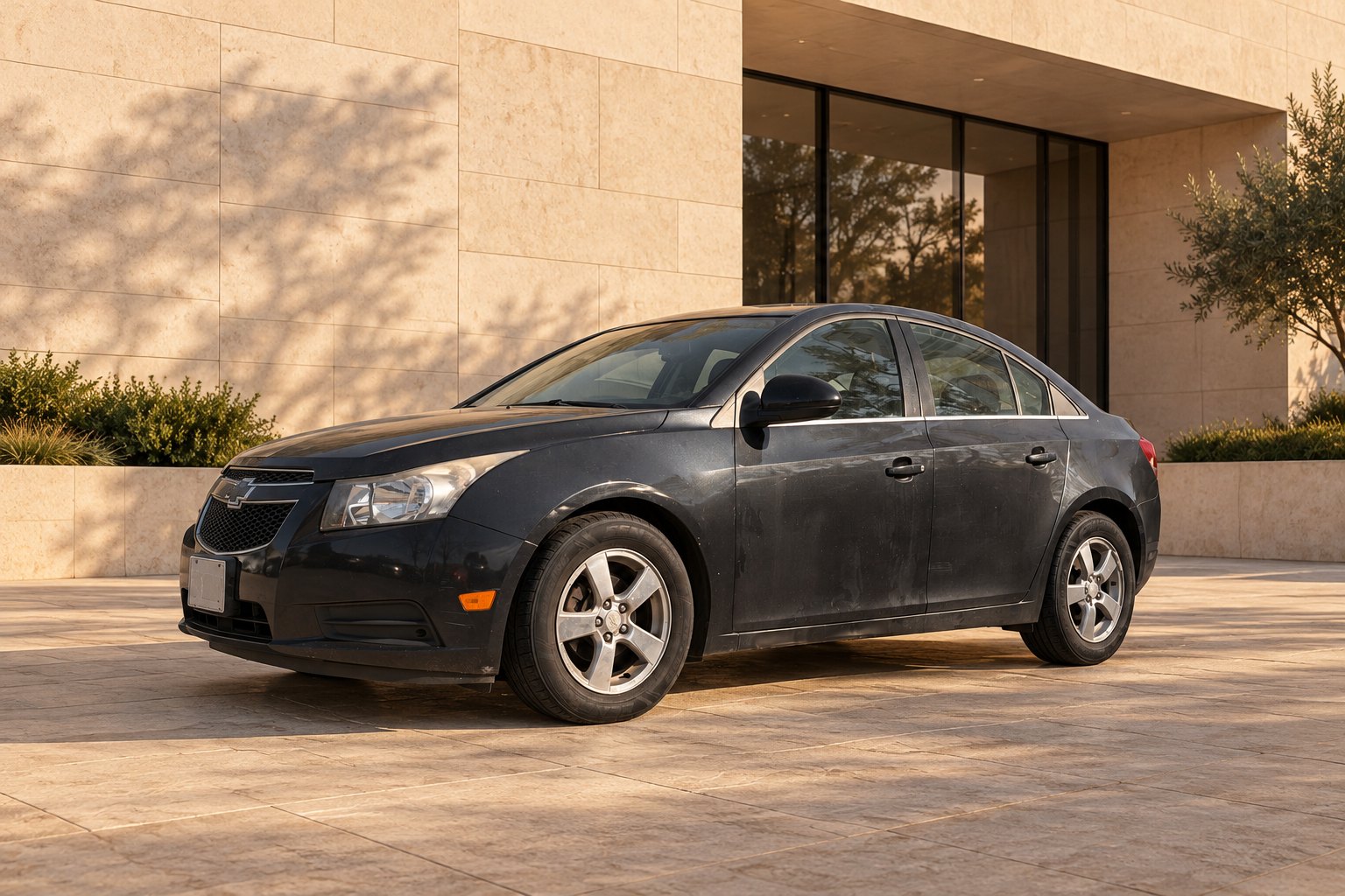 AI editorial interpretation of the 2014 Chevy Cruze Lt